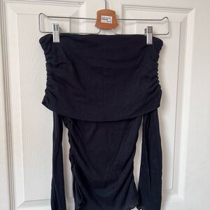 Zara Elegant Black Off-Shoulder top